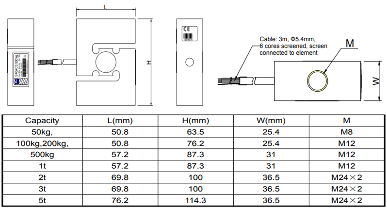 S40AC3稱重傳感器